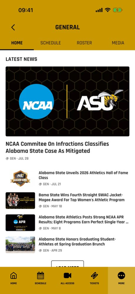 Alabama State Athletics 183.0.8 Screenshot