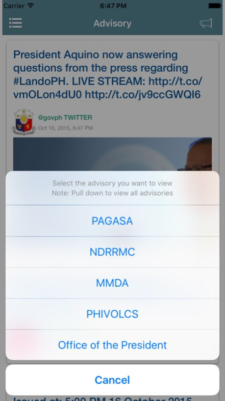 Alerto Pinoy 1.0.2 Screenshot