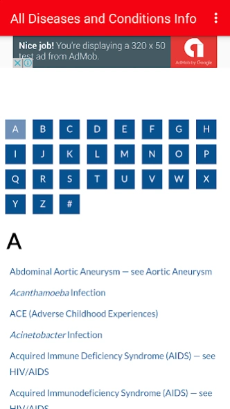 All Diseases & Conditions Info  Screenshot