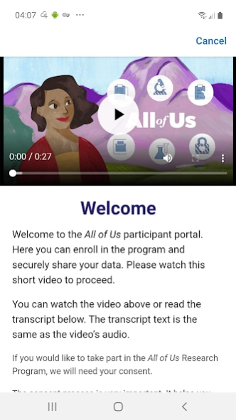 All of Us Research 2024.24 Screenshot