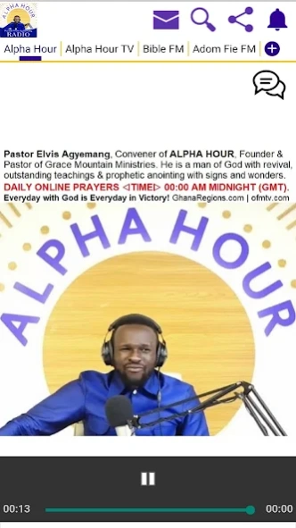 Alpha Hour & Ghana FM Radio TV  Screenshot