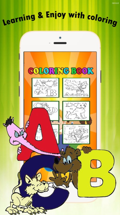 Alphabet A to Z Coloring Book for children age 1-6 1.0.3 Screenshot