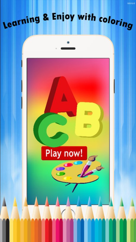 Alphabet A to Z Coloring Book for children age 1-6 1.0.3 Screenshot