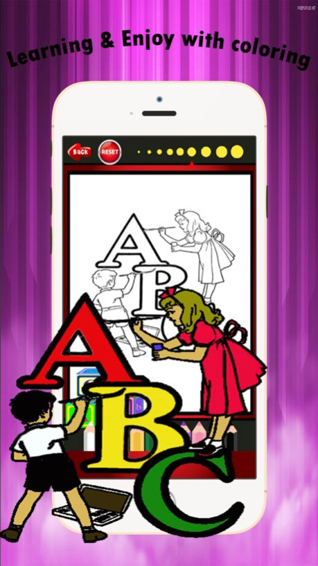 Alphabet A to Z Coloring Book for children age 1-6 1.0.3 Screenshot