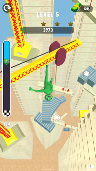 Alphabet Fall: Break Ragdoll 9 Screenshot