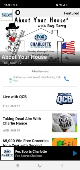 Sports Radio Charlotte 12.0.566 Screenshot