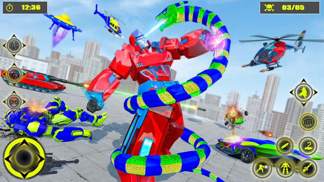 Anaconda Robot Car Robot Game 3.8 Screenshot