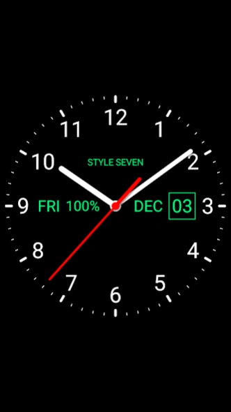 Analog Clock Live Wallpaper-7 7.6 Screenshot