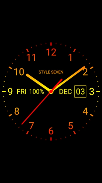 Analog Clock Live Wallpaper-7 7.6 Screenshot