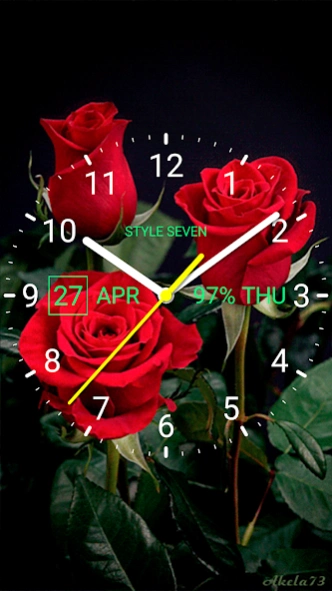 Analog Clock Live Wallpaper-7 7.6 Screenshot