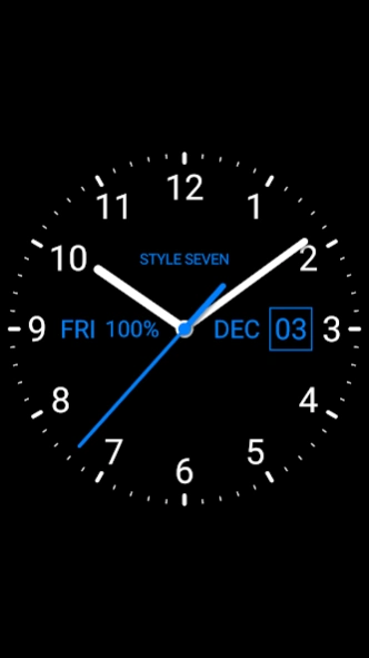 Analog Clock Live Wallpaper-7 7.6 Screenshot