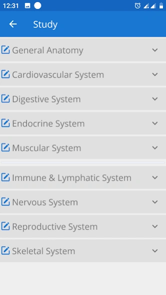 Anatomy and Physiology MCQs  Screenshot