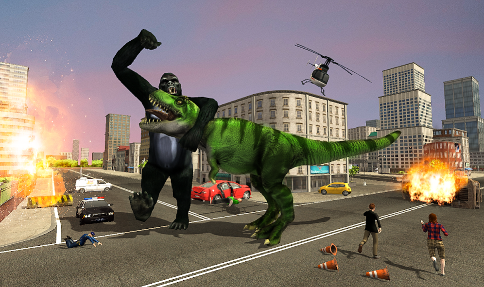 Gorilla Fighting Dinosaur Game 1.0.6 Screenshot