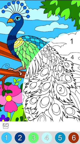 Animals Color by Number Book 1.8 Screenshot