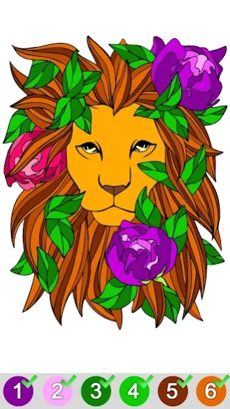 Animals Color by Number Book 1.8 Screenshot
