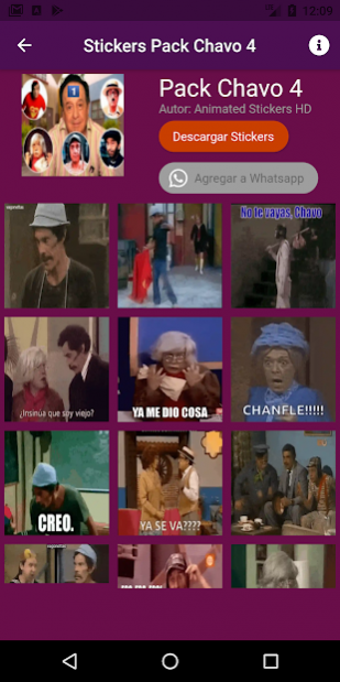 Animated Chavo del 8 Stickers 1.3 Screenshot