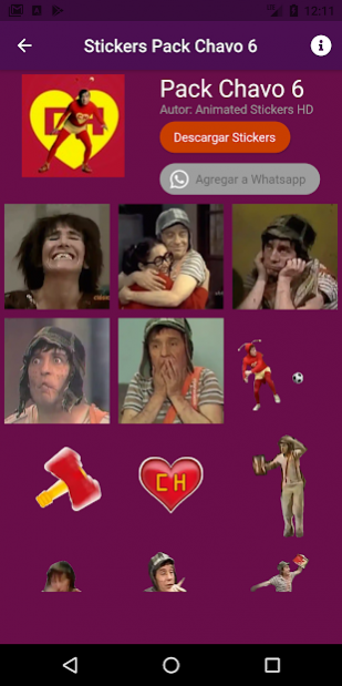Animated Chavo del 8 Stickers 1.3 Screenshot