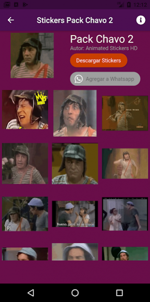 Animated Chavo del 8 Stickers 1.3 Screenshot