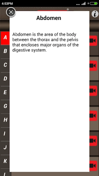 Animated Medical Dictionary  Screenshot