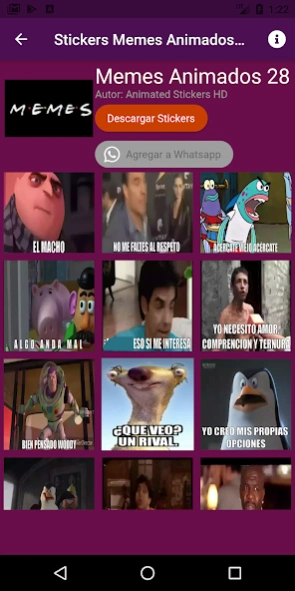 Animated Meme Stickers 1.7 Screenshot