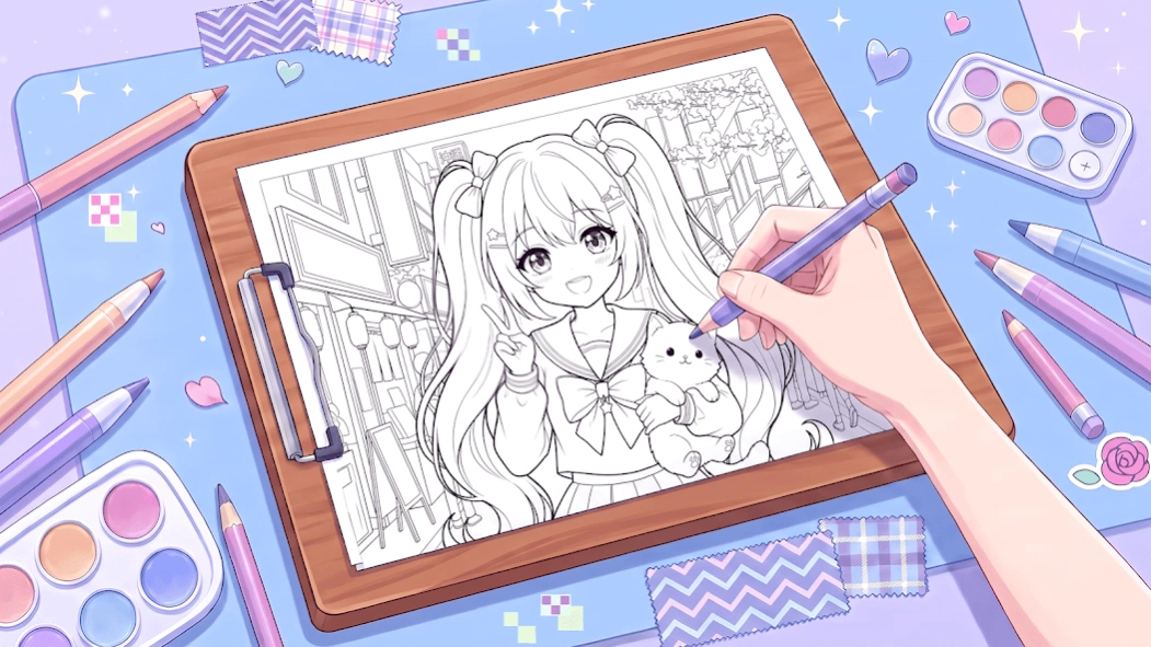 Anime Coloring Book Painting 1.172 Screenshot