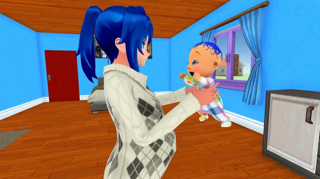 Anime Girl Pregnant Mother Sim 1.8 Screenshot