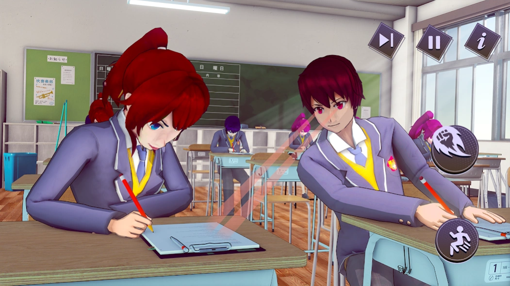 Anime High School Boy Life 3D 1.6 Screenshot