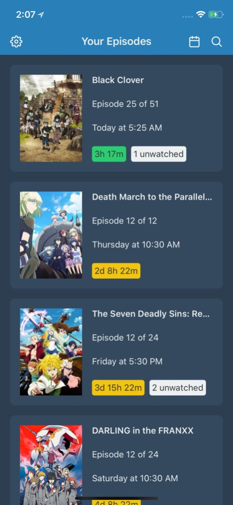 Anime Reminder by ayyfish 1.1.0 Screenshot