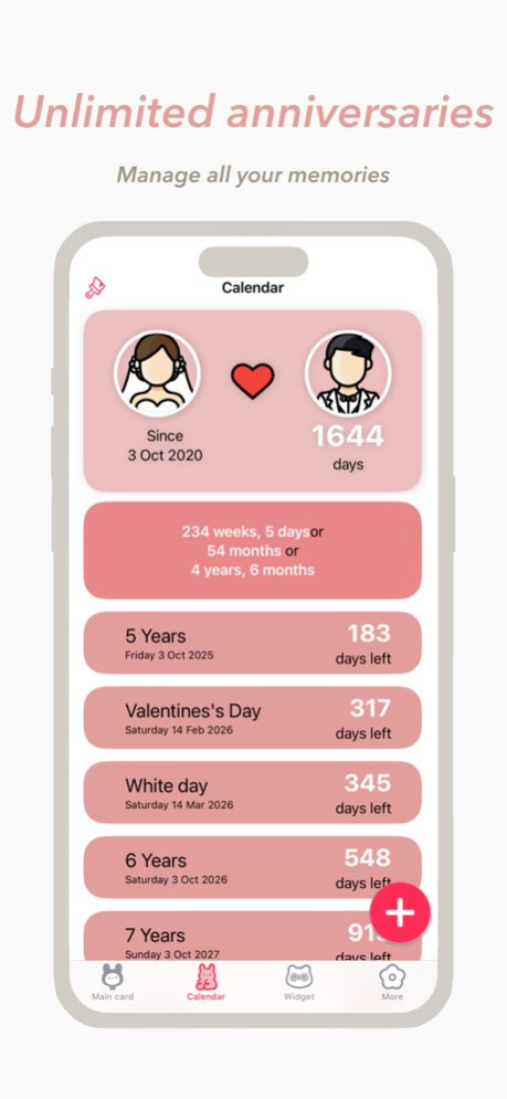 Anniversary Tracker 3.29 Screenshot