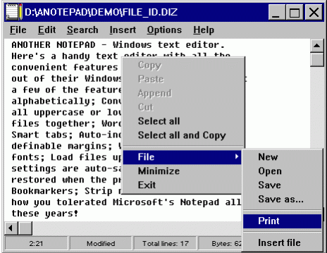 Another Notepad 1.71.32 Screenshot
