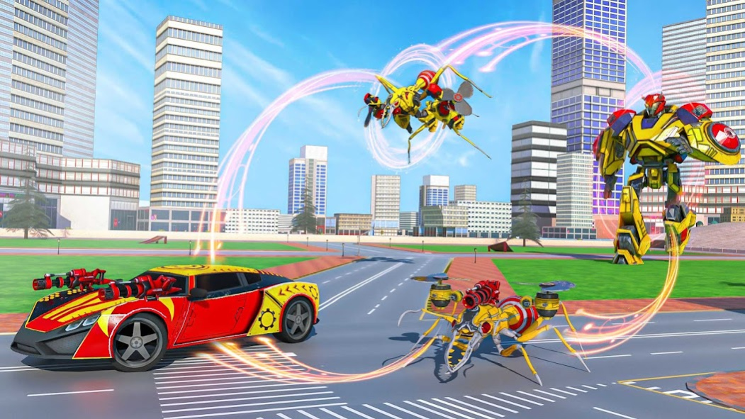 Fly Robot Car Game: Robot Game 1.4 Screenshot