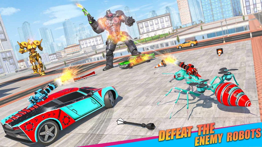 Fly Robot Car Game: Robot Game 1.4 Screenshot