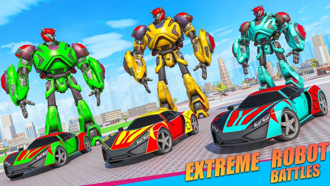 Fly Robot Car Game: Robot Game 1.4 Screenshot