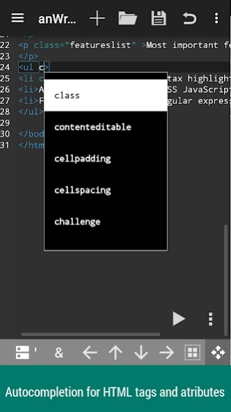anWriter HTML editor 2.0.2 Screenshot