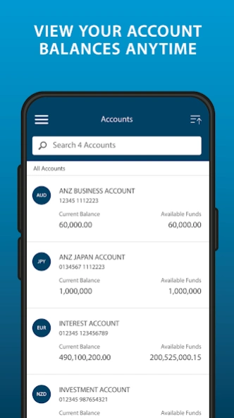 ANZ Transactive - Global  Screenshot
