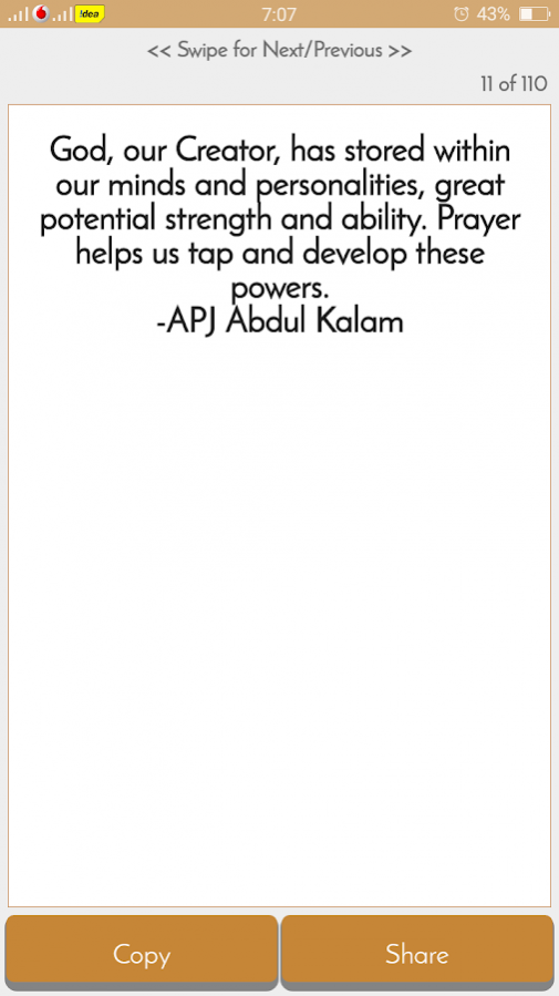 APJ Abdul Kalam Quotes &Saying 5.0 Screenshot