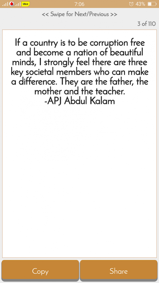 APJ Abdul Kalam Quotes &Saying 5.0 Screenshot