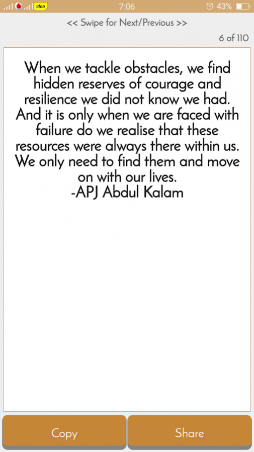APJ Abdul Kalam Quotes &Saying 5.0 Screenshot