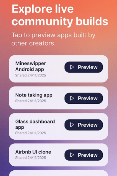 Vibecode - AI App Generator  Screenshot