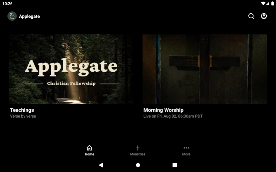 Applegate Christian Fellowship 6.23.8 Screenshot