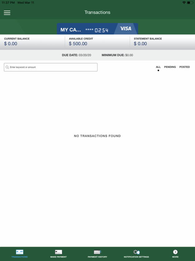 Arbor Financial Card Control 43.1.0 Screenshot