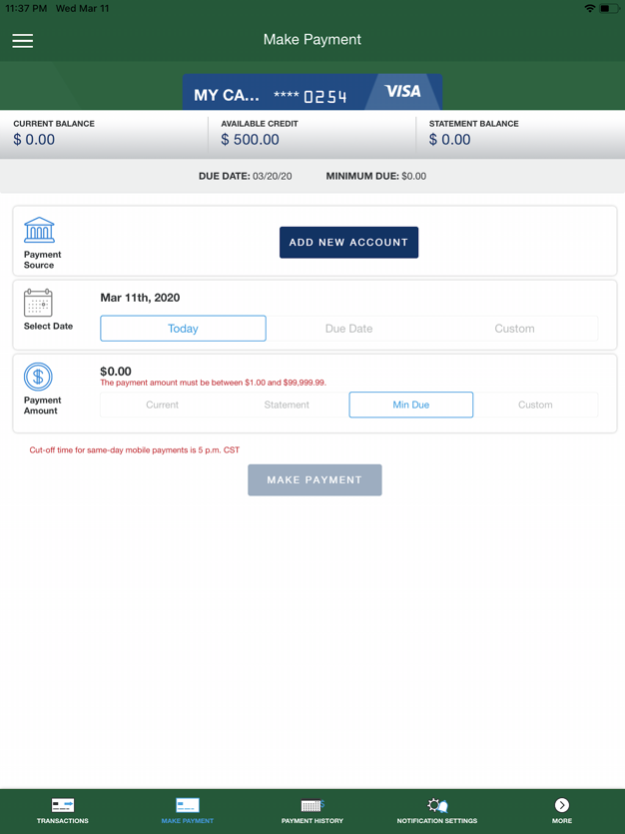 Arbor Financial Card Control 43.1.0 Screenshot