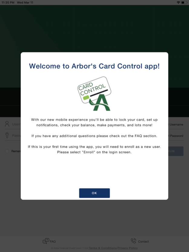 Arbor Financial Card Control 43.1.0 Screenshot