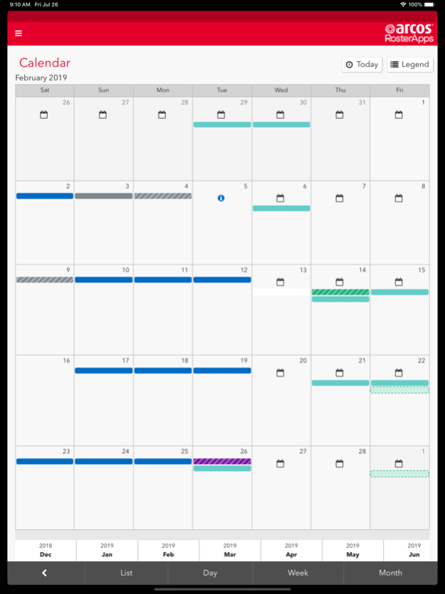 ARCOS RosterApps Mobile 23.16 Screenshot