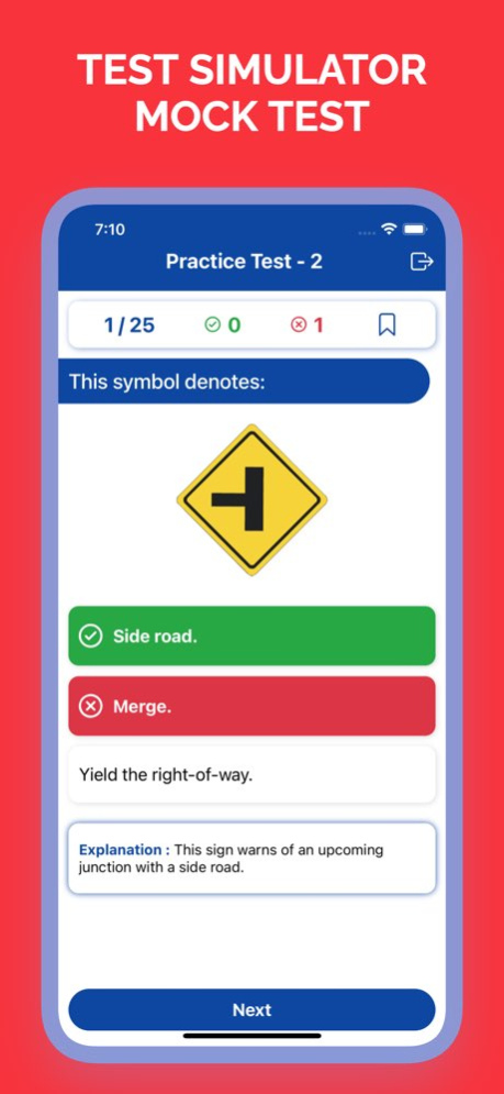Arkansas AR DMV Permit Test 4.2 Screenshot
