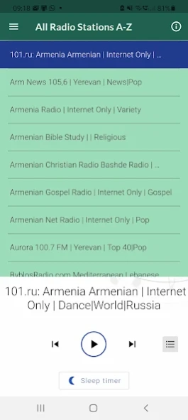 Armenian Radio Music & News 3.0.0 Screenshot