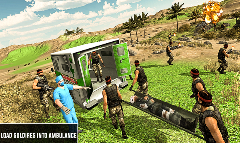 Army Ambulance Driving Rescue 1.0.1 Screenshot