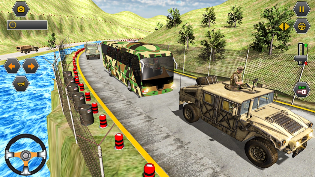 Army bus driving games 3d 0.2 Screenshot