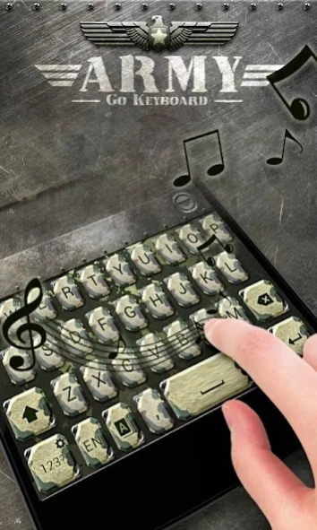 Army GO Keyboard Theme & Emoji 4.5 Screenshot