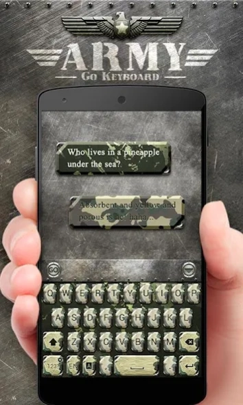 Army GO Keyboard Theme & Emoji 4.5 Screenshot